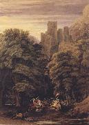 A Scene in the vicinity of a Baronial Residence in the reign of Stephen (mk47) William Turner